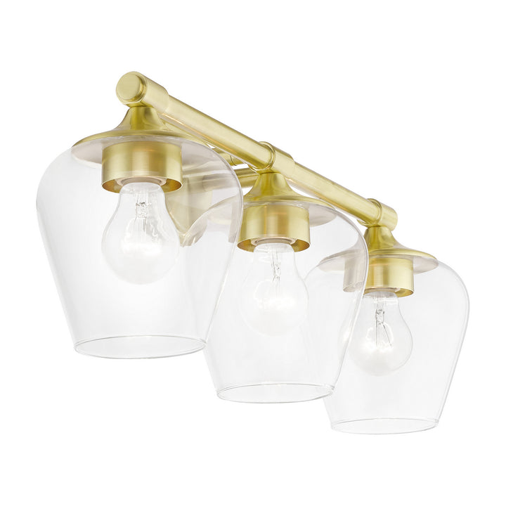 Livex Willow 17473-12 Bath Vanity Light 23 in. wide - Satin Brass