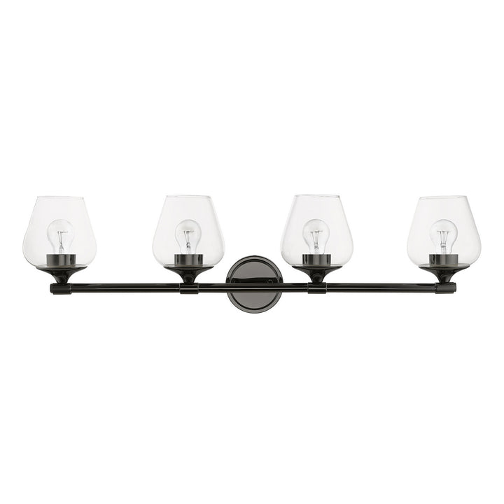 Livex Willow 17474-46 Bath Vanity Light 36 in. wide - Black Chrome