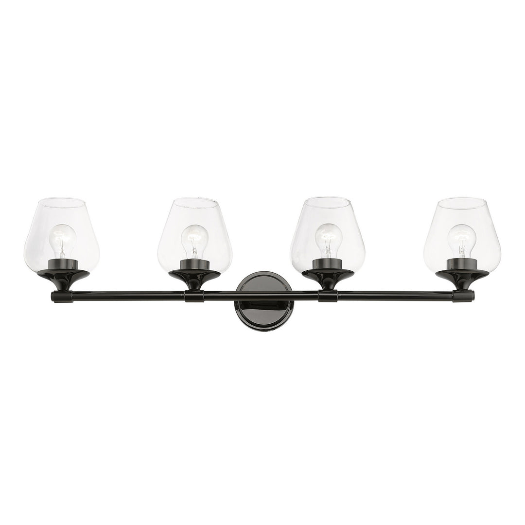 Livex Willow 17474-46 Bath Vanity Light 36 in. wide - Black Chrome