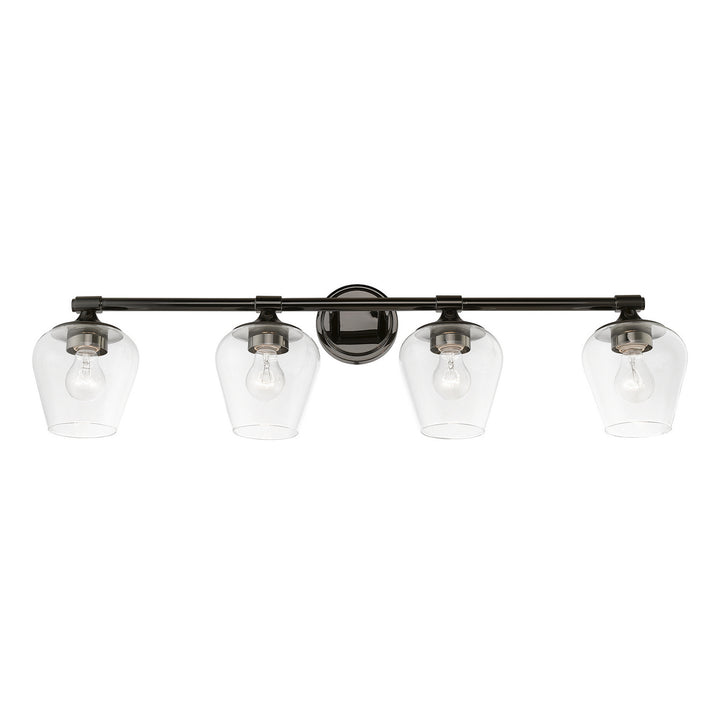 Livex Willow 17474-46 Bath Vanity Light 36 in. wide - Black Chrome