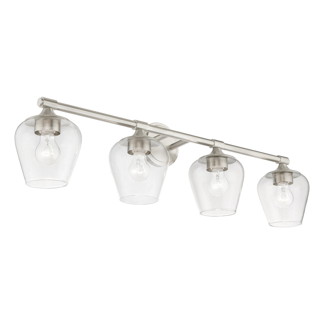 Livex Willow 17474-91 Bath Vanity Light 36 in. wide - Brushed Nickel