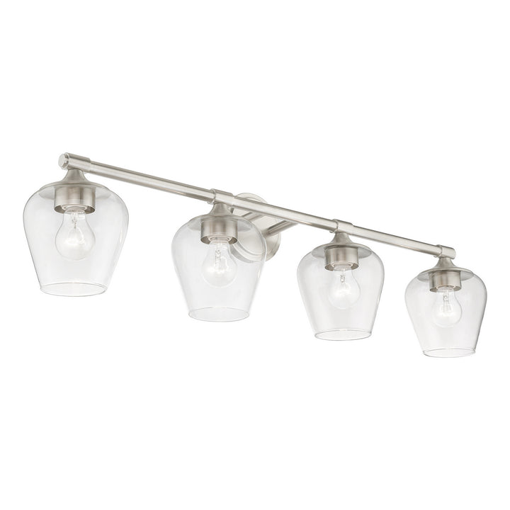 Livex Willow 17474-91 Bath Vanity Light 36 in. wide - Brushed Nickel