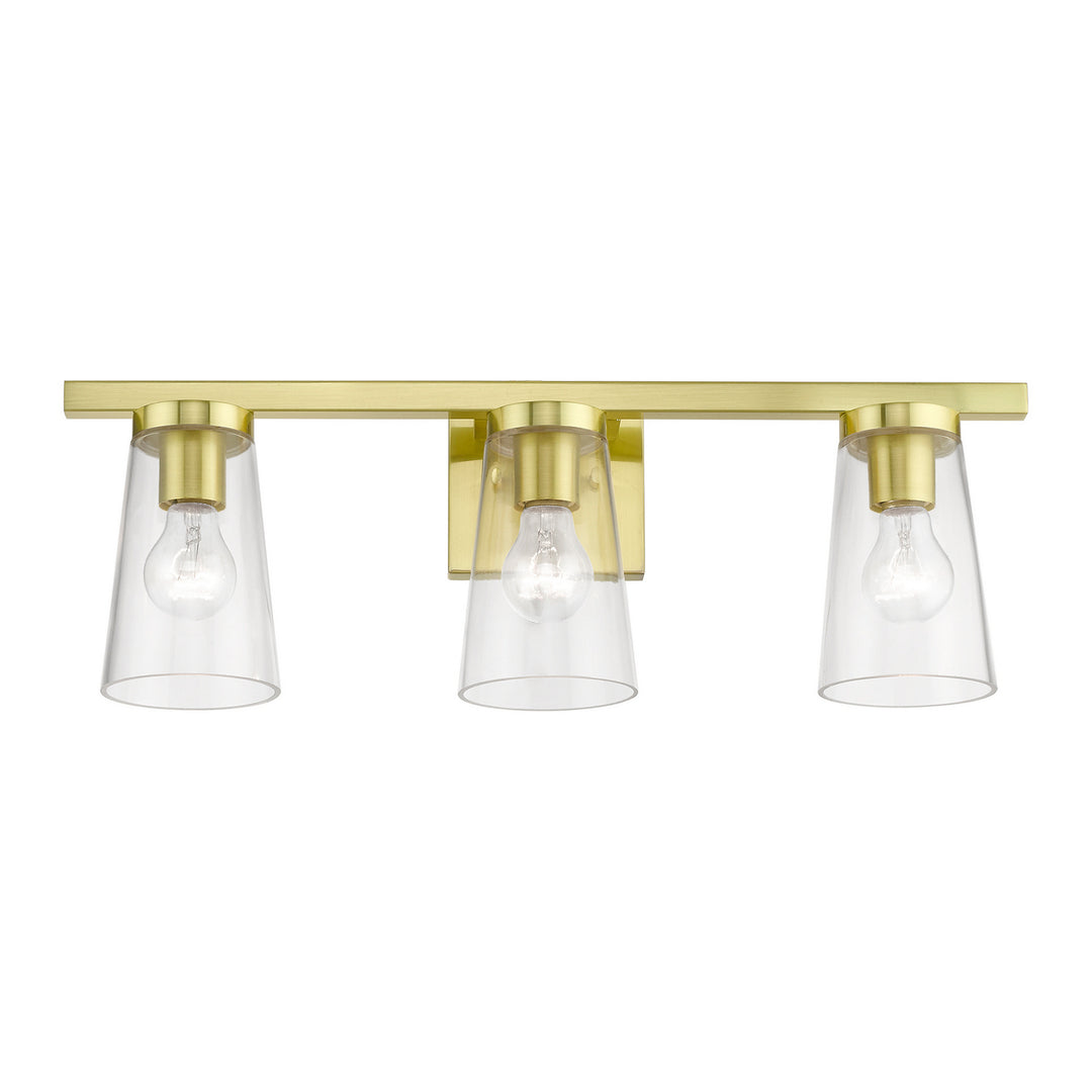 Livex Cityview 17623-12 Bath Vanity Light 23 in. wide - Satin Brass