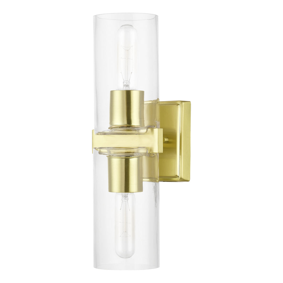 Livex Clarion 18032-12 Wall Sconce Light - Satin Brass