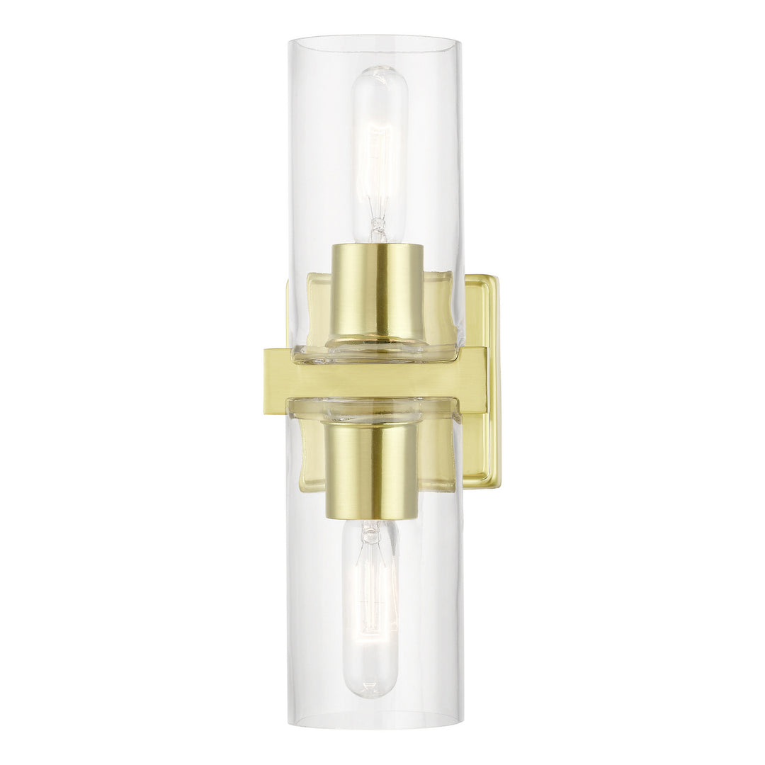 Livex Clarion 18032-12 Wall Sconce Light - Satin Brass