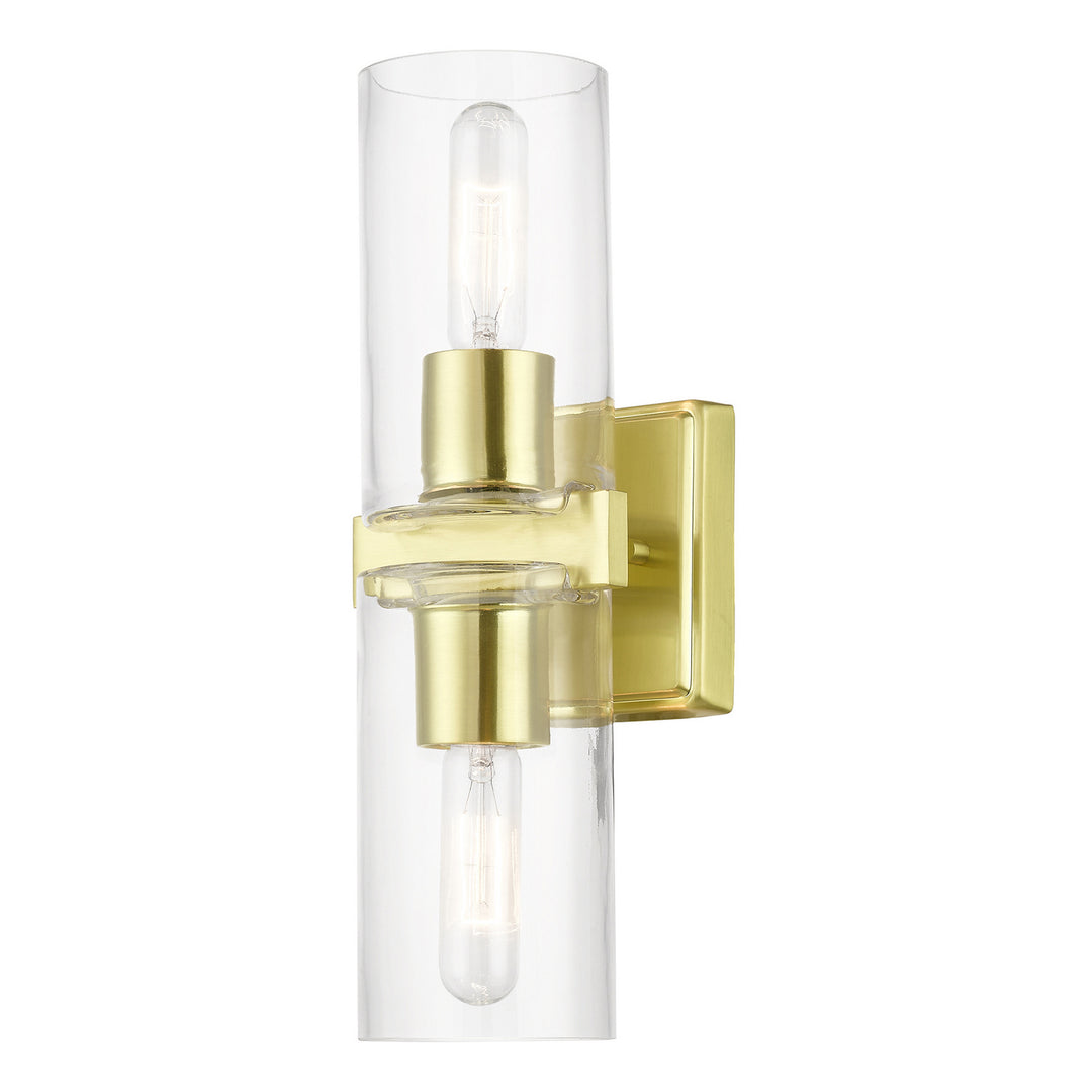 Livex Clarion 18032-12 Wall Sconce Light - Satin Brass