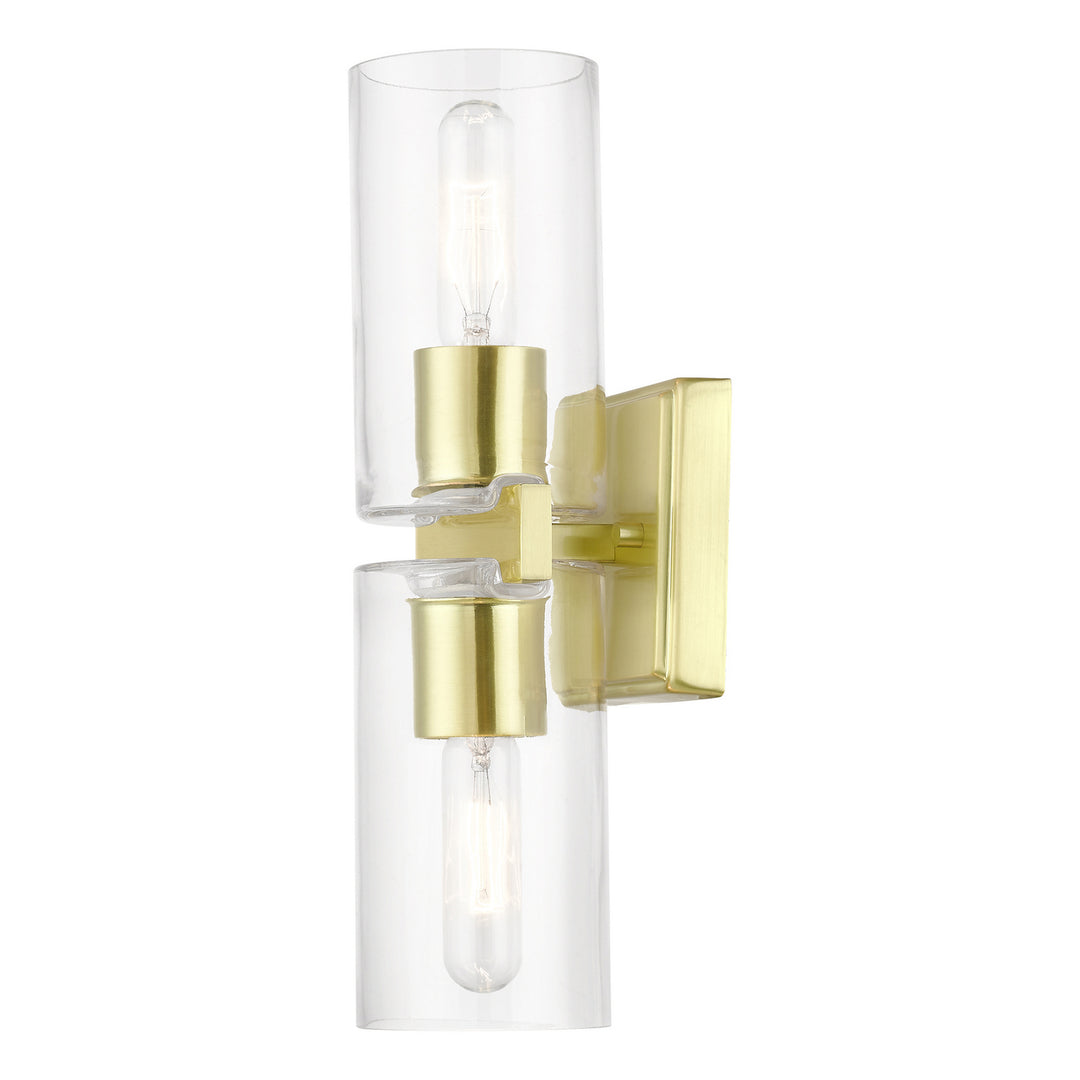 Livex Clarion 18032-12 Wall Sconce Light - Satin Brass