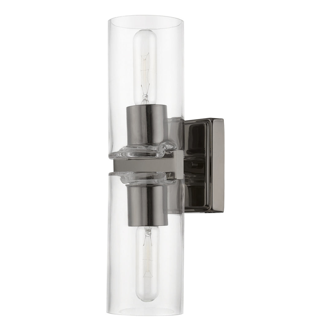 Livex Clarion 18032-46 Wall Sconce Light - Black Chrome