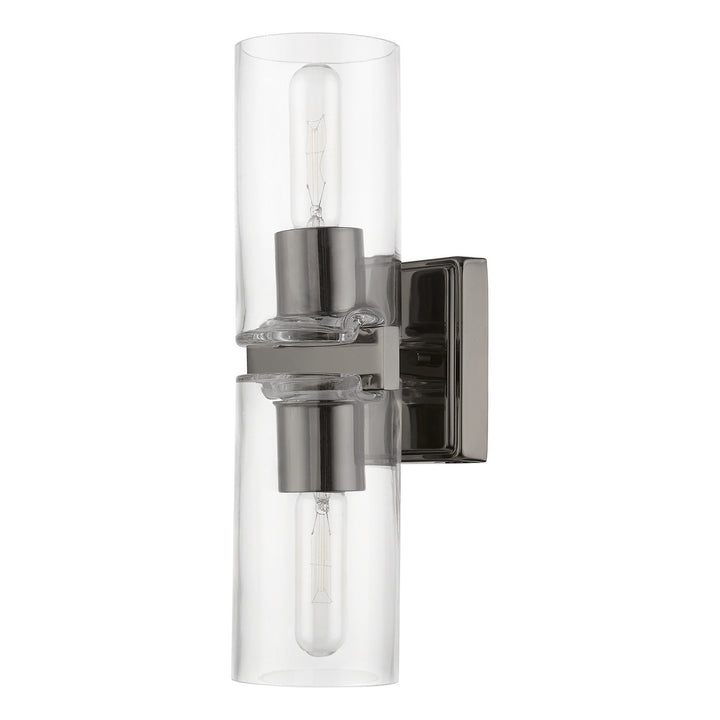 Livex Clarion 18032-46 Wall Sconce Light - Black Chrome