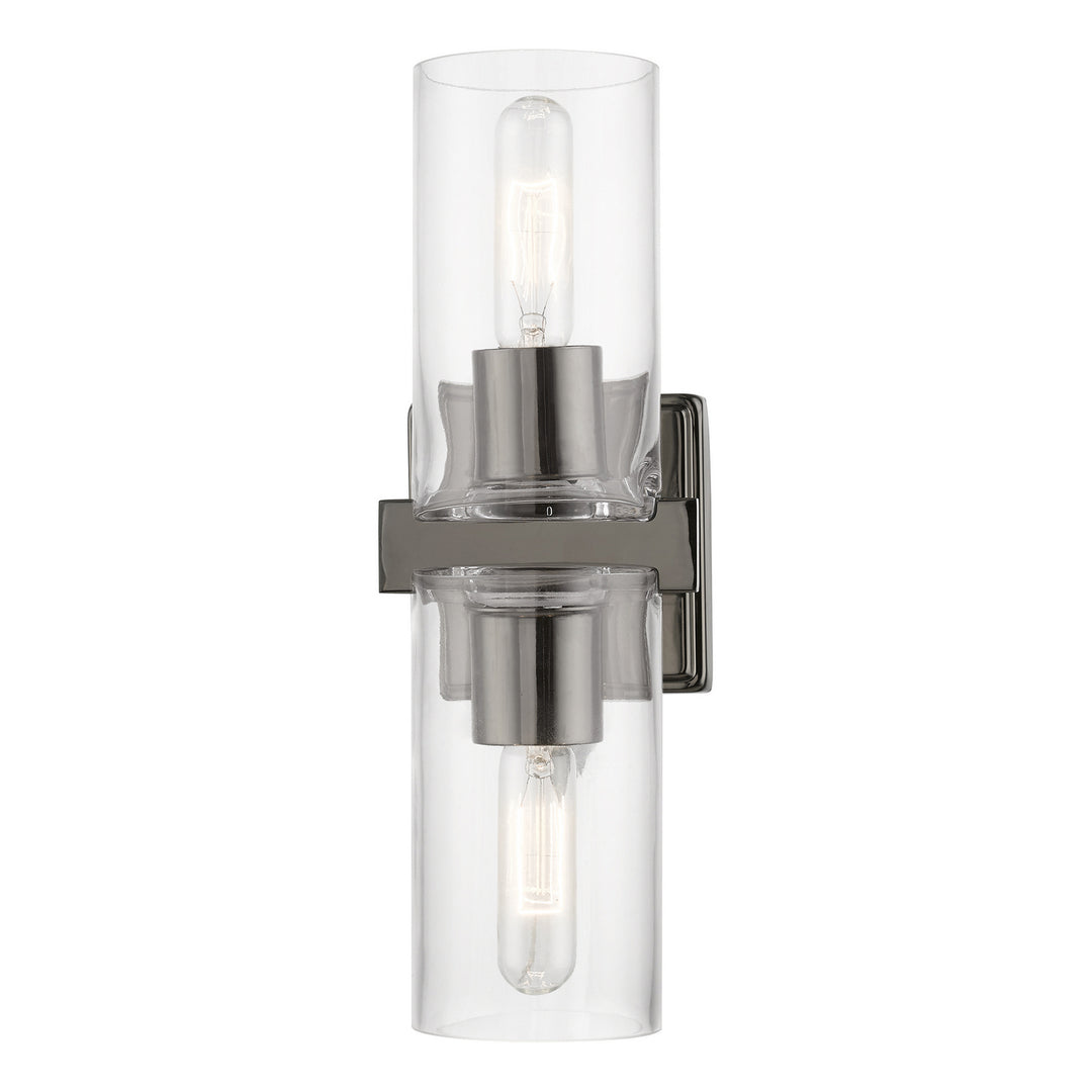 Livex Clarion 18032-46 Wall Sconce Light - Black Chrome