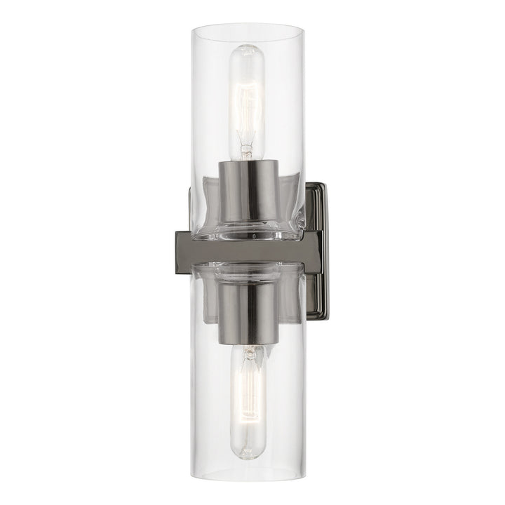 Livex Clarion 18032-46 Wall Sconce Light - Black Chrome
