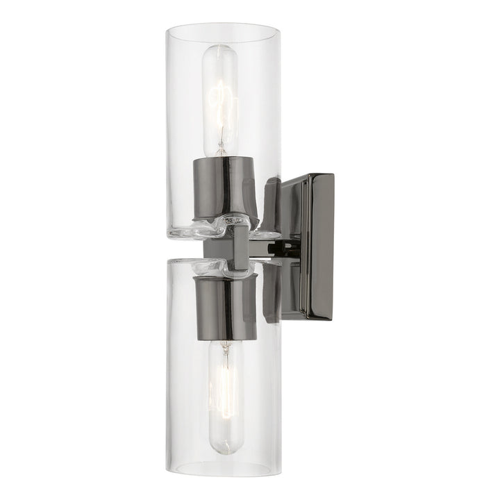 Livex Clarion 18032-46 Wall Sconce Light - Black Chrome