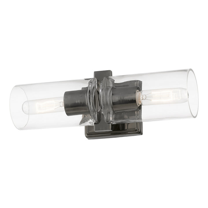 Livex Clarion 18032-46 Wall Sconce Light - Black Chrome