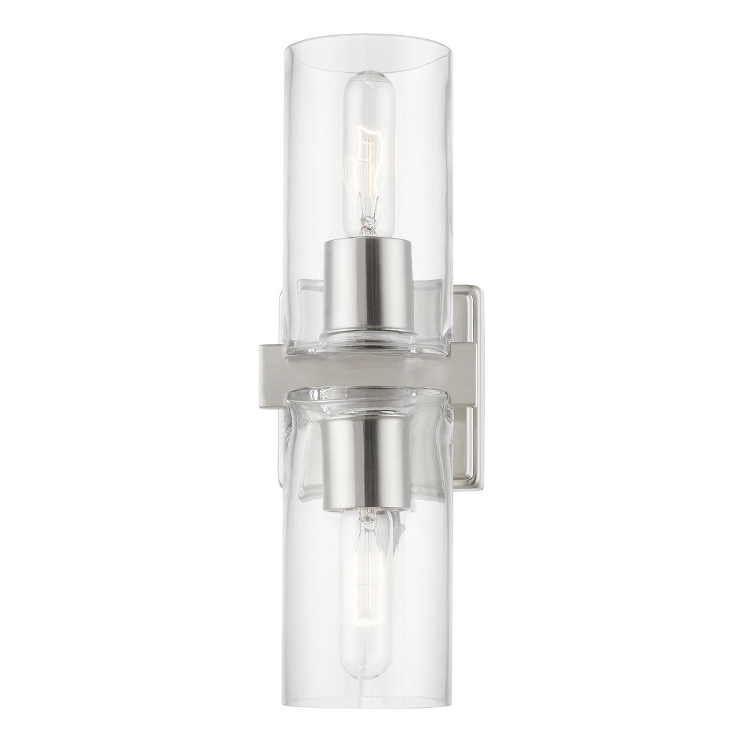 Livex Clarion 18032-91 Wall Sconce Light - Brushed Nickel