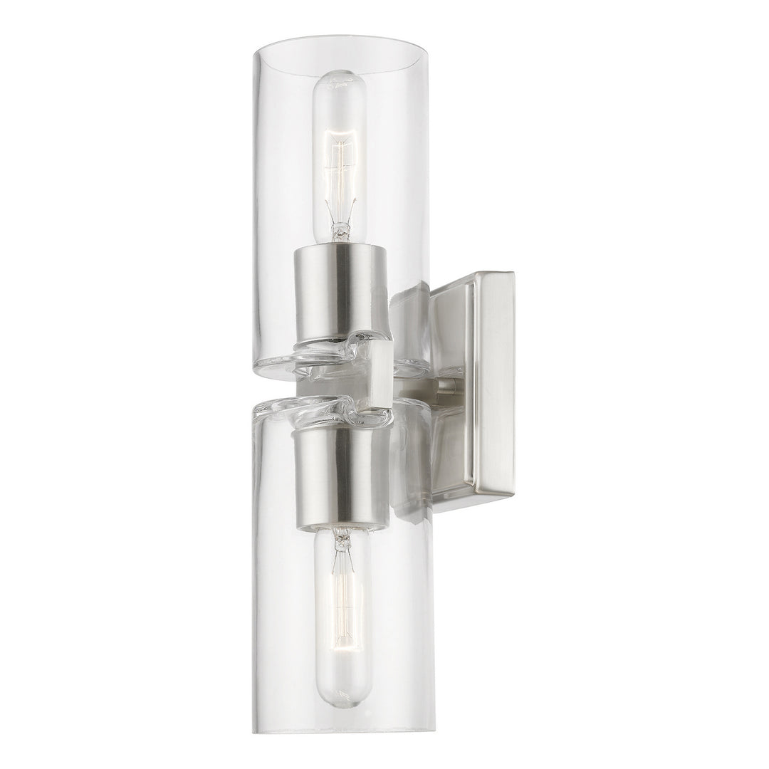 Livex Clarion 18032-91 Wall Sconce Light - Brushed Nickel