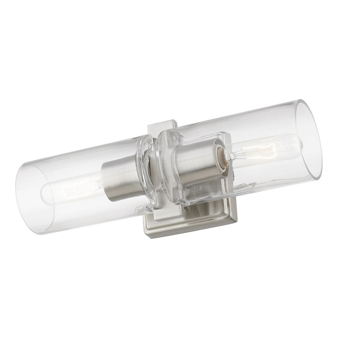 Livex Clarion 18032-91 Wall Sconce Light - Brushed Nickel