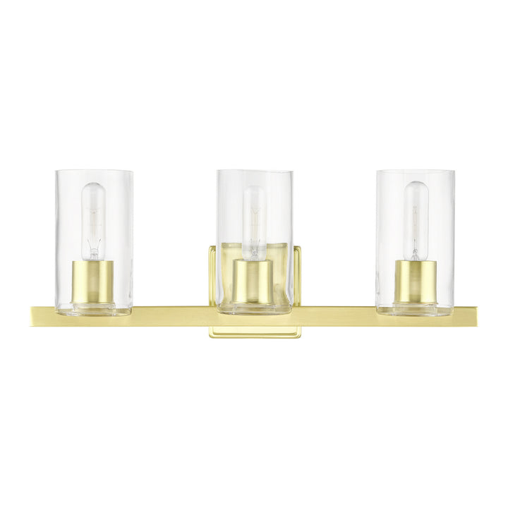 Livex Clarion 18033-12 Bath Vanity Light 23 in. wide - Satin Brass