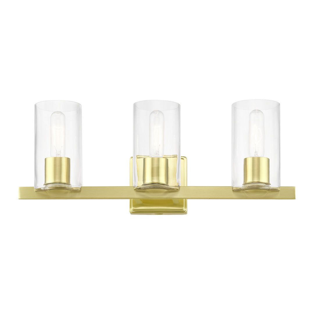 Livex Clarion 18033-12 Bath Vanity Light 23 in. wide - Satin Brass