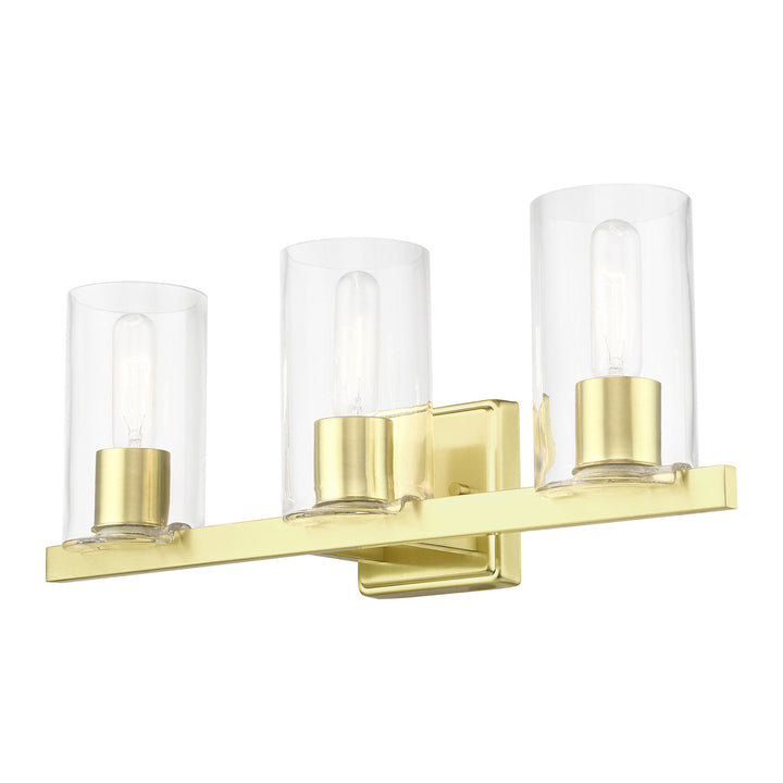 Livex Clarion 18033-12 Bath Vanity Light 23 in. wide - Satin Brass