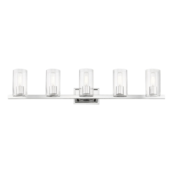 Livex Clarion 18035-05 Bath Vanity Light 42 in. wide - Polished Chrome