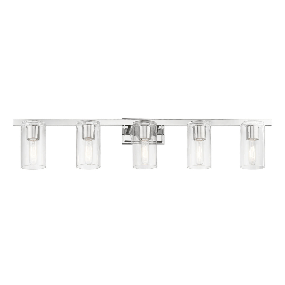 Livex Clarion 18035-05 Bath Vanity Light 42 in. wide - Polished Chrome