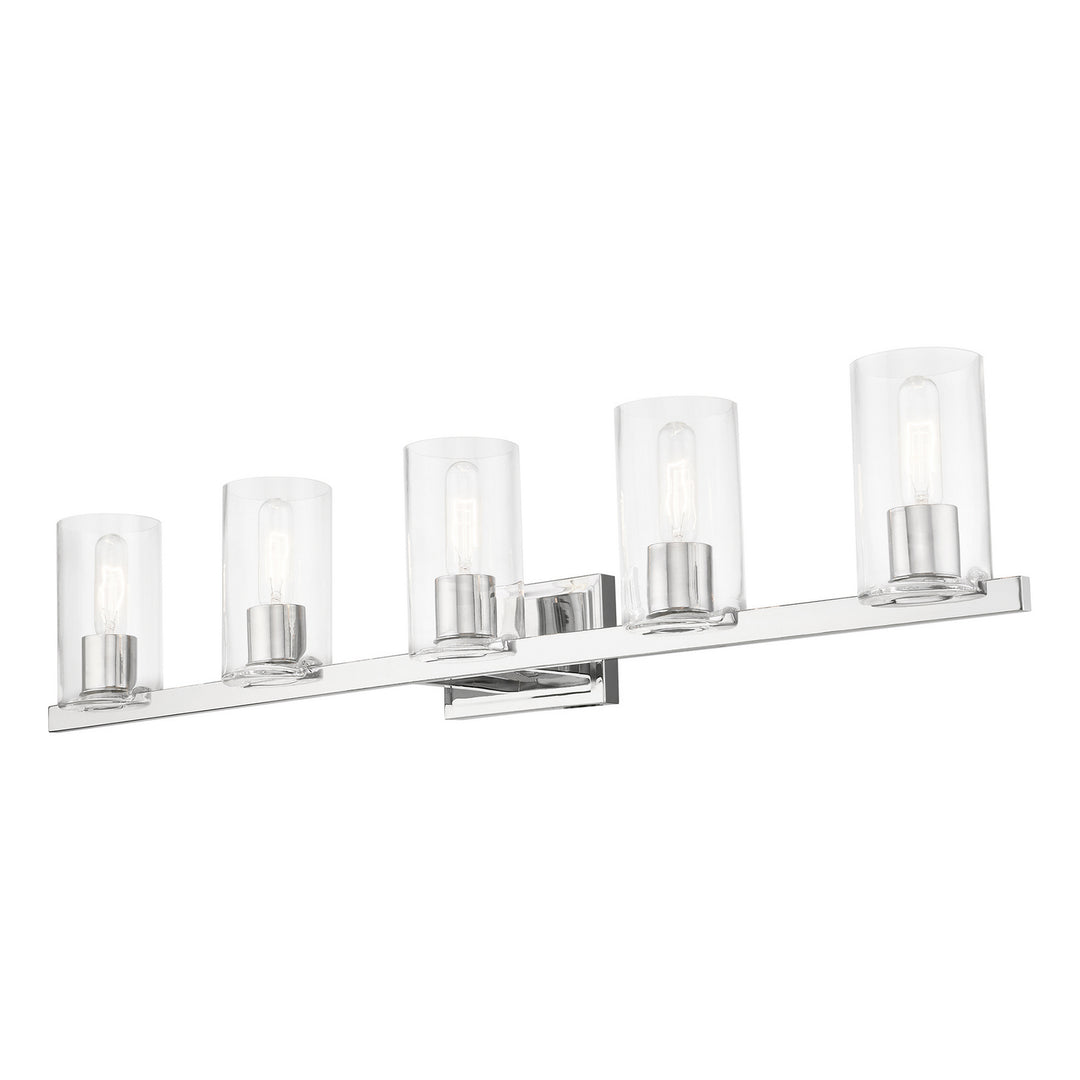 Livex Clarion 18035-05 Bath Vanity Light 42 in. wide - Polished Chrome