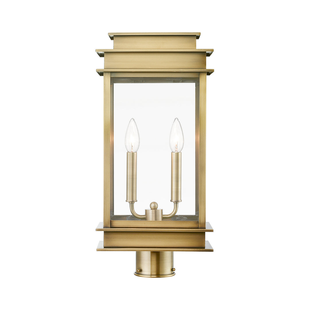 Livex Lighting 2017-01  Princeton Outdoor Antique Brass