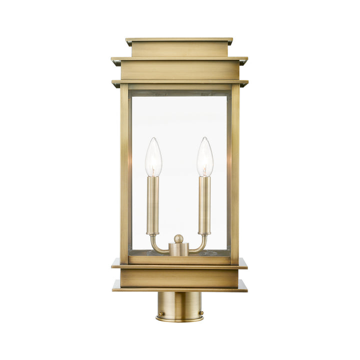 Livex Lighting 2017-01  Princeton Outdoor Antique Brass