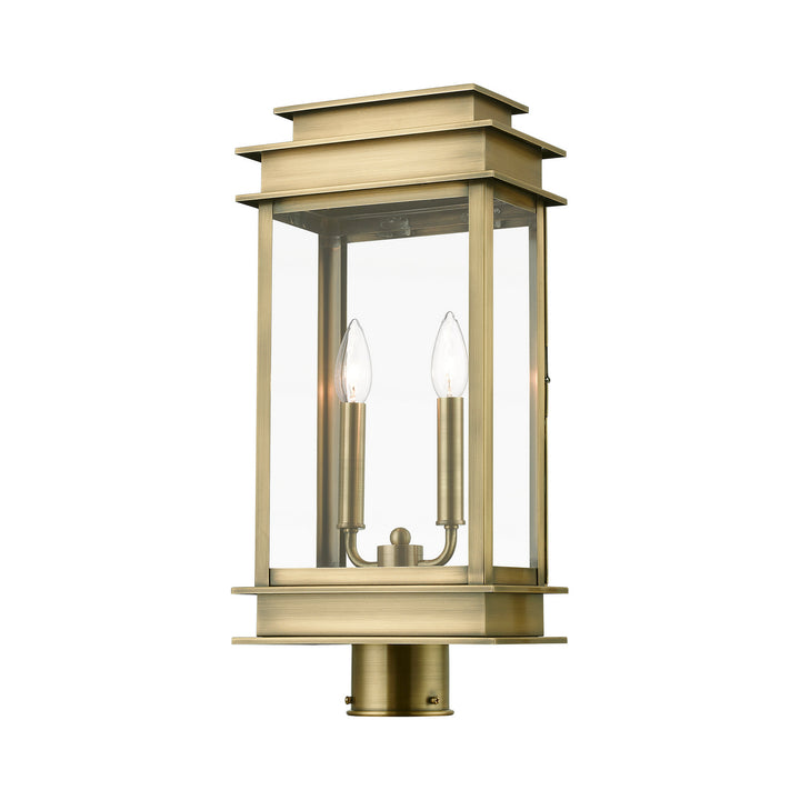 Livex Lighting 2017-01  Princeton Outdoor Antique Brass