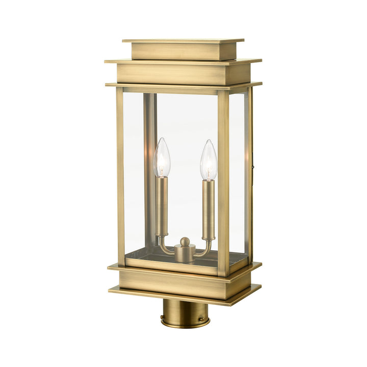 Livex Lighting 2017-01  Princeton Outdoor Antique Brass