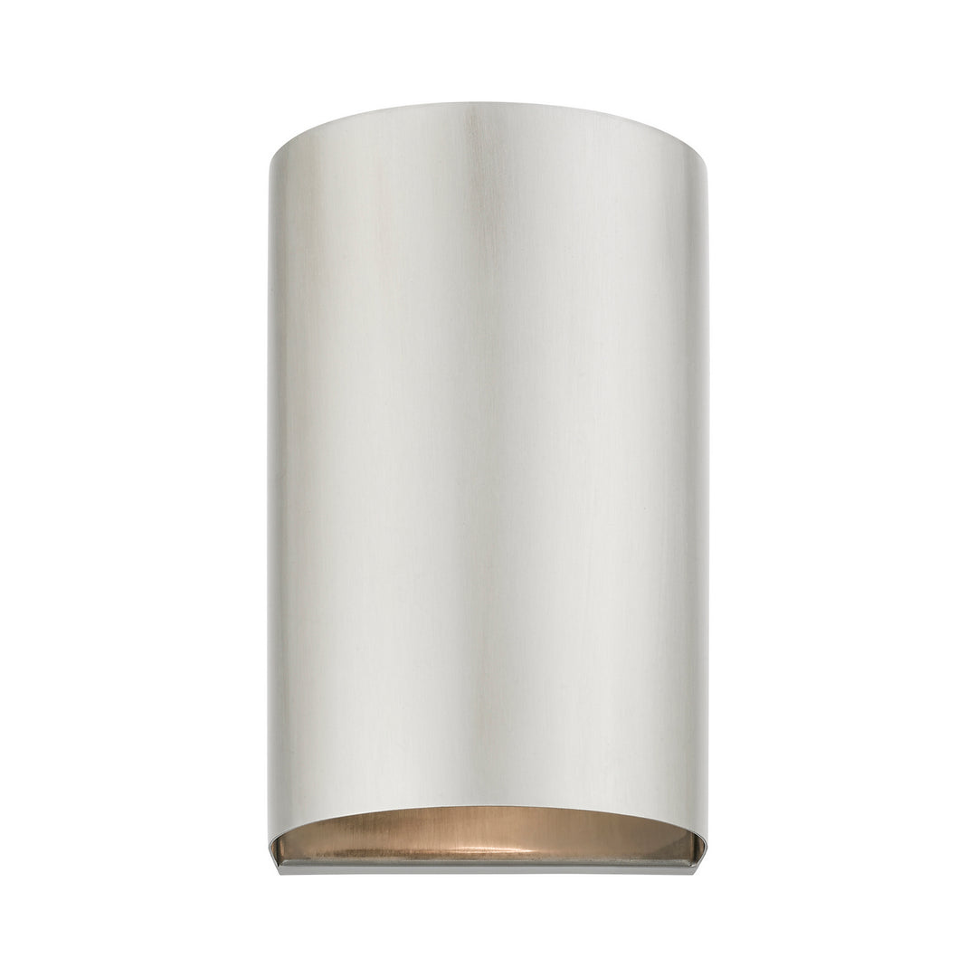 Livex Lighting 22061-91 Modern Bond Outdoor Brushed Nickel