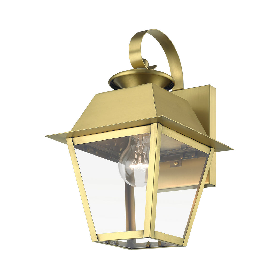 Livex Lighting 27212-08  Wentworth Outdoor Natural Brass