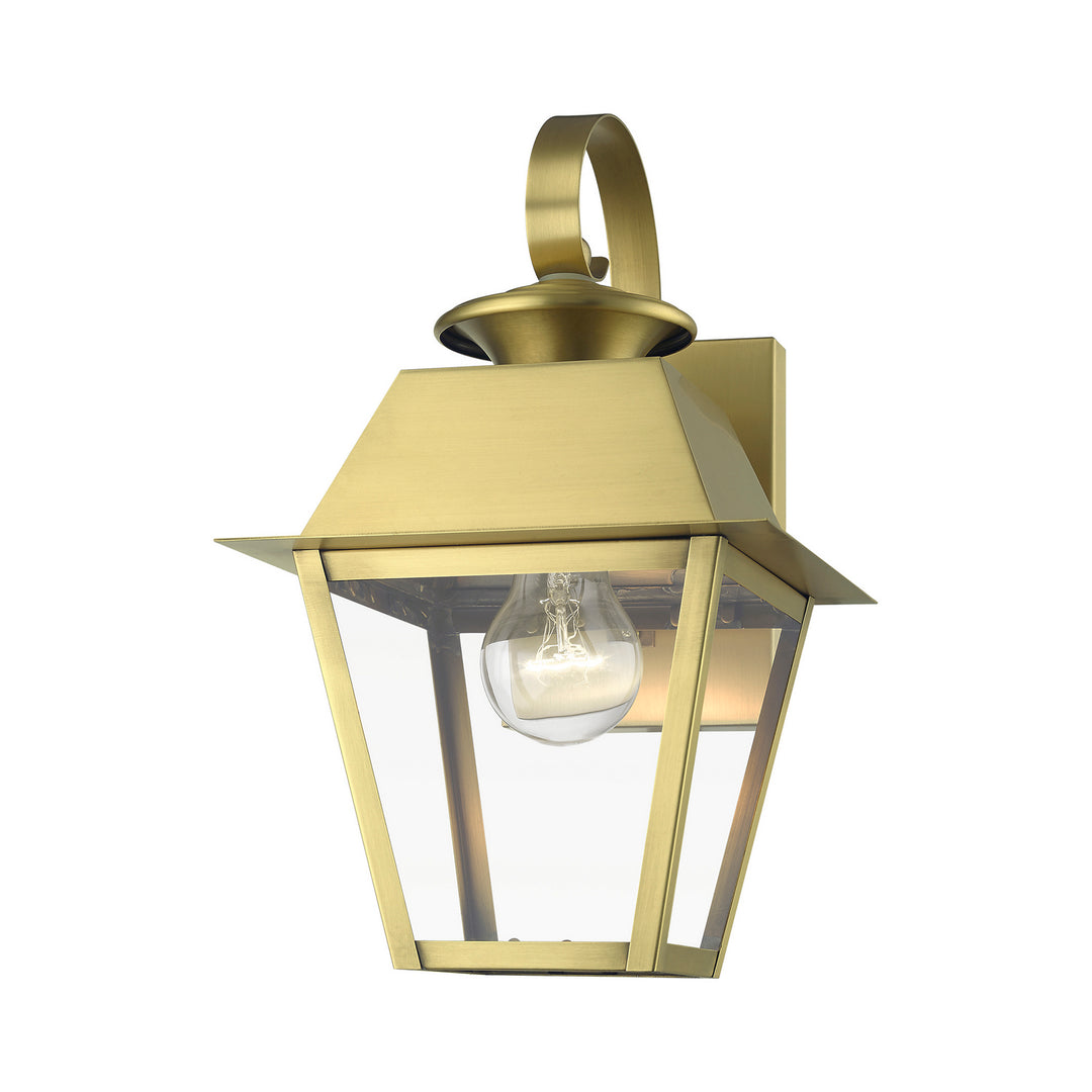 Livex Lighting 27212-08  Wentworth Outdoor Natural Brass