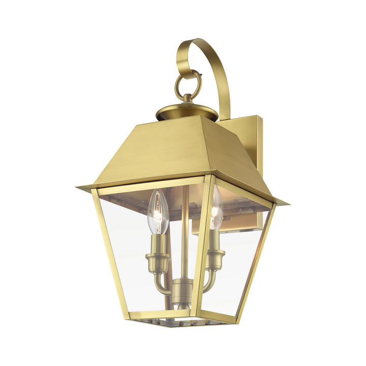 Livex Lighting 27215-08  Wentworth Outdoor Natural Brass