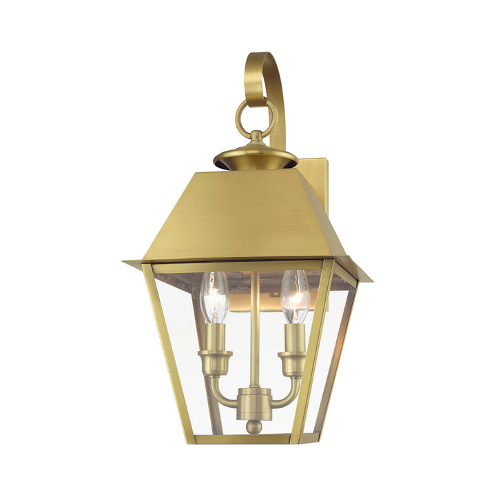Livex Lighting 27215-08  Wentworth Outdoor Natural Brass