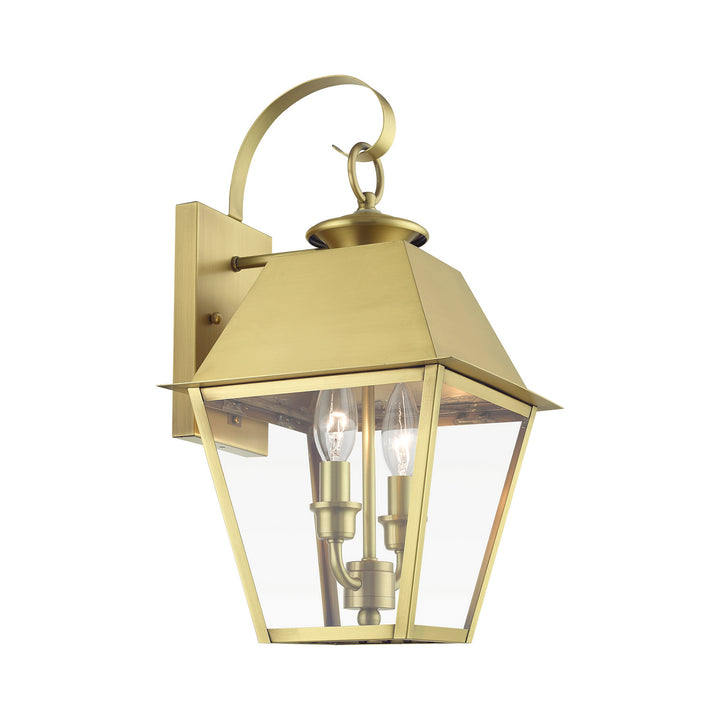 Livex Lighting 27215-08  Wentworth Outdoor Natural Brass