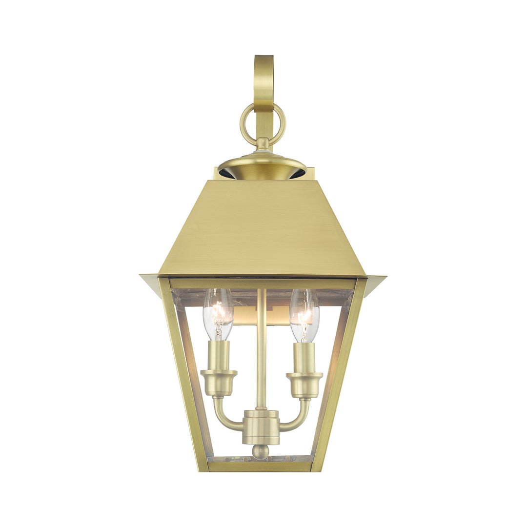 Livex Lighting 27215-08  Wentworth Outdoor Natural Brass