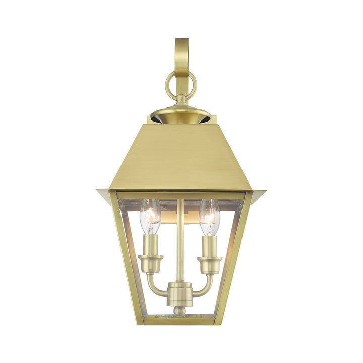 Livex Lighting 27215-08  Wentworth Outdoor Natural Brass