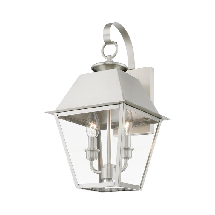 Livex Lighting 27215-91  Wentworth Outdoor Brushed Nickel