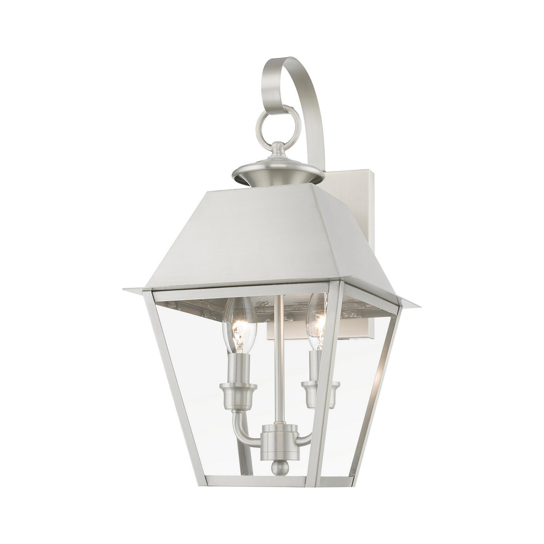 Livex Lighting 27215-91  Wentworth Outdoor Brushed Nickel