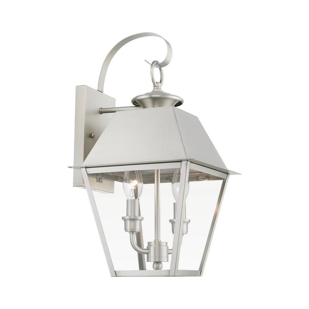 Livex Lighting 27215-91  Wentworth Outdoor Brushed Nickel