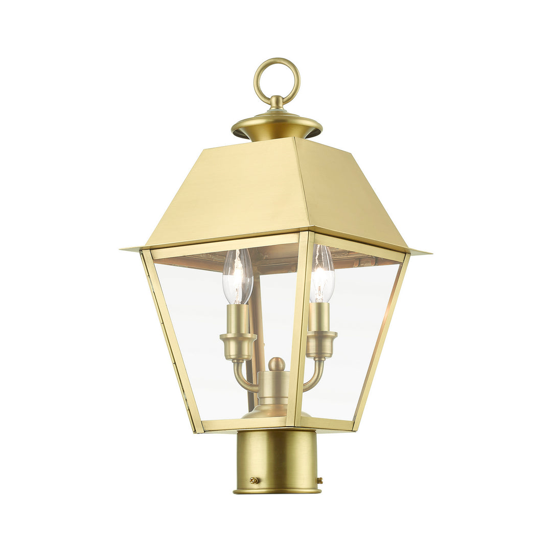Livex Lighting 27216-08  Wentworth Outdoor Natural Brass