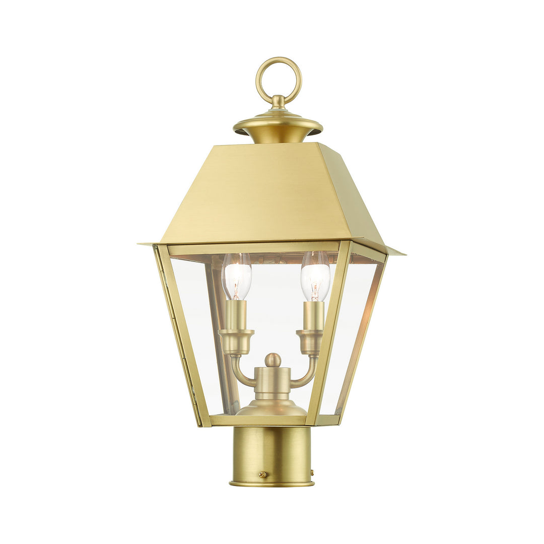 Livex Lighting 27216-08  Wentworth Outdoor Natural Brass