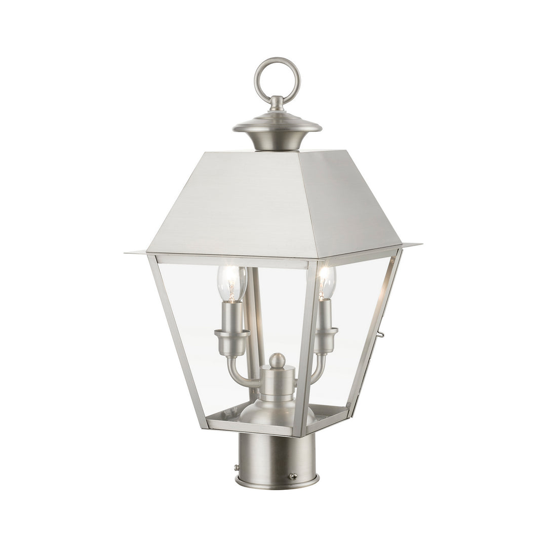 Livex Lighting 27216-91  Wentworth Outdoor Brushed Nickel