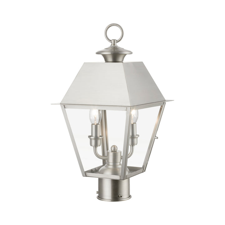 Livex Lighting 27216-91  Wentworth Outdoor Brushed Nickel