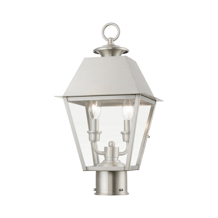 Livex Lighting 27216-91  Wentworth Outdoor Brushed Nickel