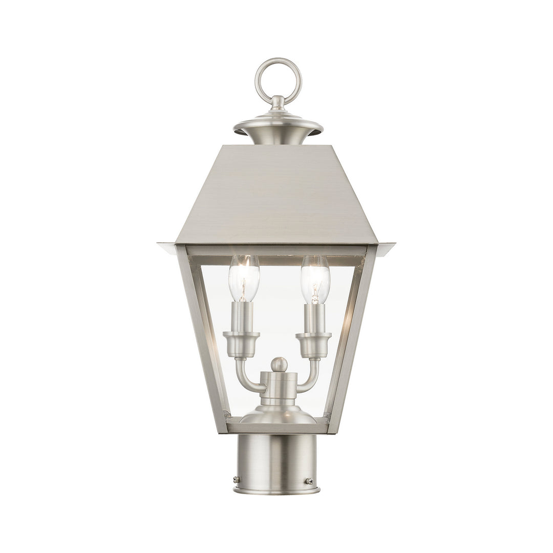 Livex Lighting 27216-91  Wentworth Outdoor Brushed Nickel