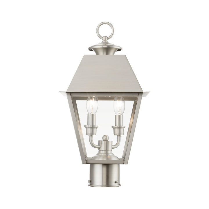 Livex Lighting 27216-91  Wentworth Outdoor Brushed Nickel
