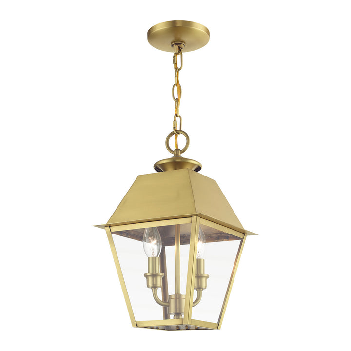 Livex Lighting 27217-08  Wentworth Outdoor Natural Brass