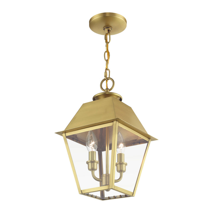 Livex Lighting 27217-08  Wentworth Outdoor Natural Brass